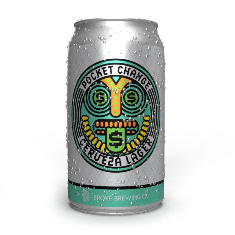 Broke Brewing Co Pocket Change Mexican Lager Can